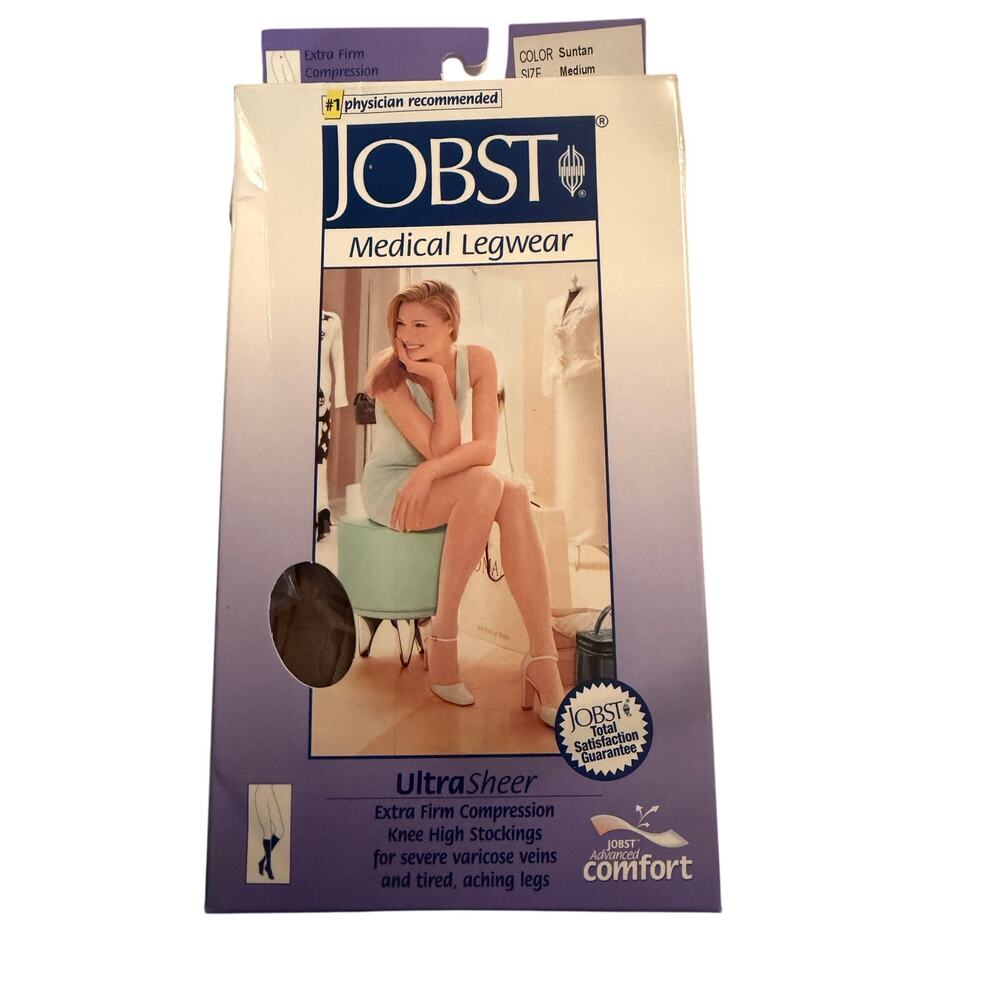 NIB Jobst Ultra Sheer Extra Firm Compression Knee High Stockings size M